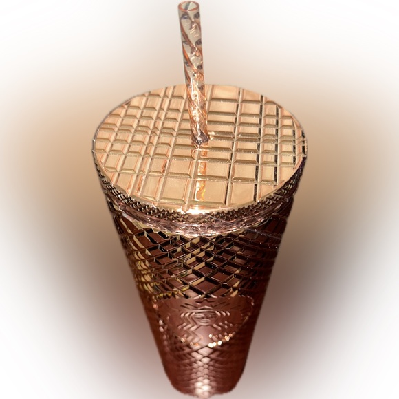 NWT | Starbucks Venti cold cup | Rose Gold | 24oz - Picture 3 of 4